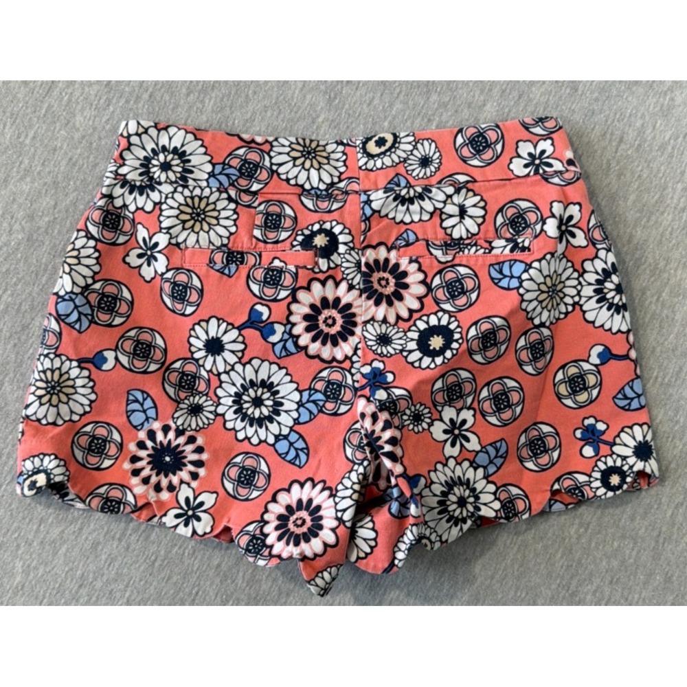 Crown & Ivy Shorts Womens 0 Petite Muticolor Geometric Floral Cotton Stretch